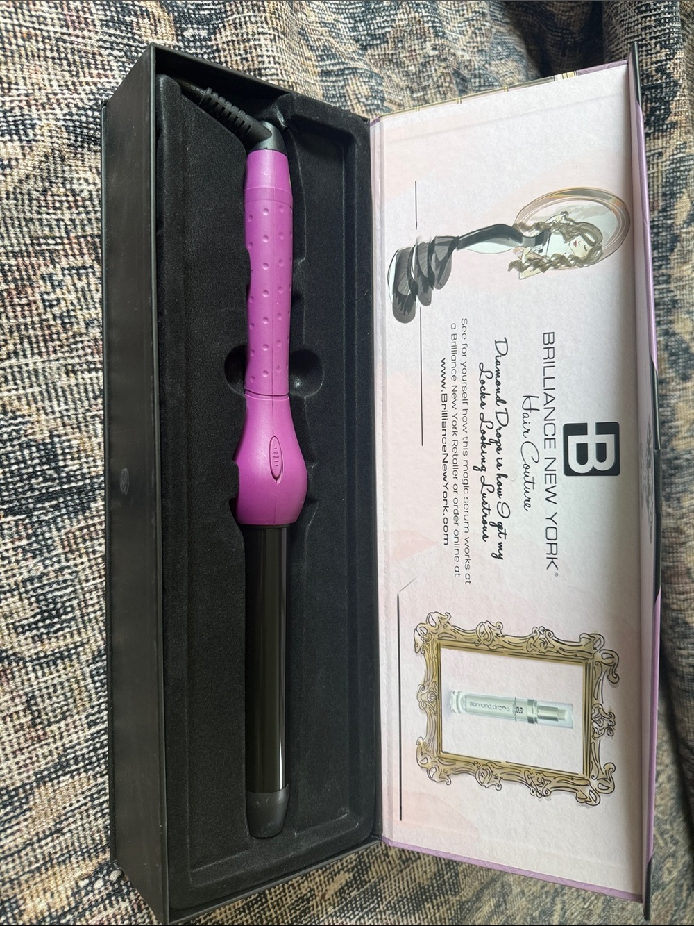 Brilliance New York Purple Curling Wand — Professional Salon-Style Curls